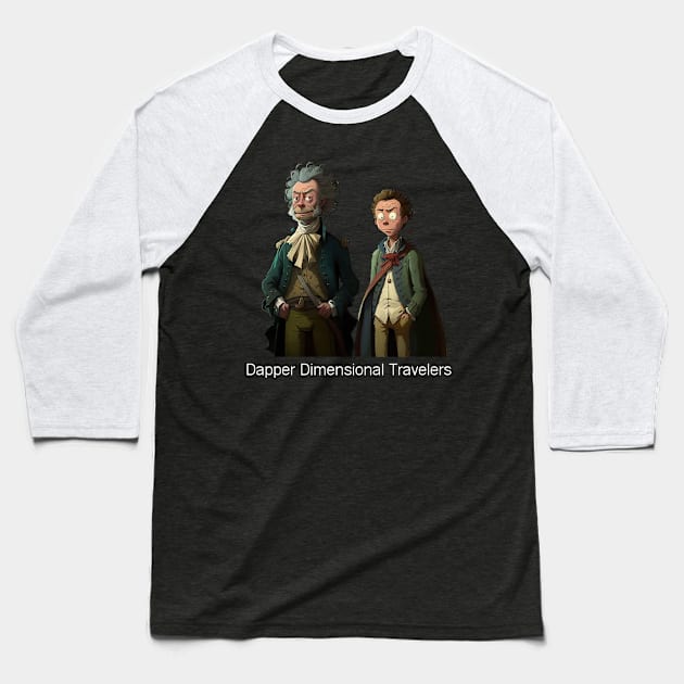 Richard and Mortimer, a Dapper Duo v3 Baseball T-Shirt by AI-datamancer
